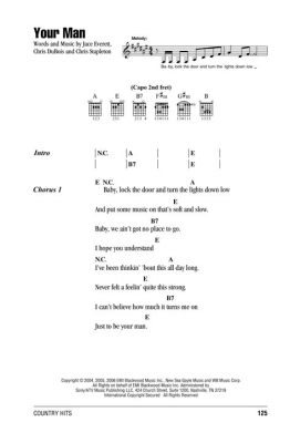 When I Was Your Man Guitar Chords